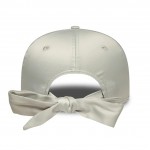 New York Yankees Womens MLB Satin Bow Back Grey 9FORTY Adjustable Cap New York Yankees Womens MLB Satin Bow Back Grey 9FORTY Adjustable Cap