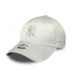 New York Yankees Womens MLB Satin Bow Back Grey 9FORTY Adjustable Cap