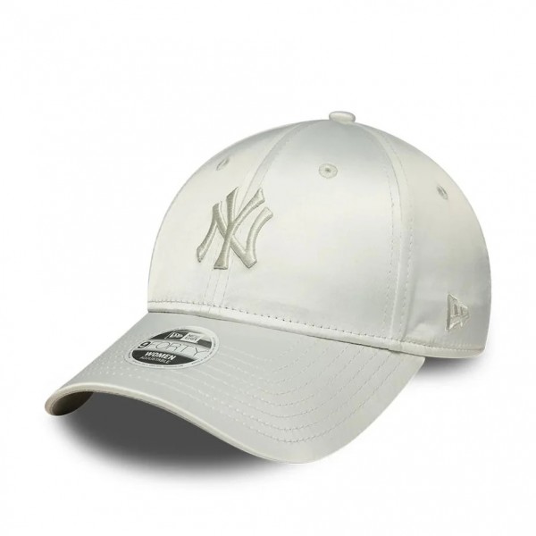 New York Yankees Womens MLB Satin Bow Back Grey 9FORTY Adjustable Cap New York Yankees Womens MLB Satin Bow Back Grey 9FORTY Adjustable Cap