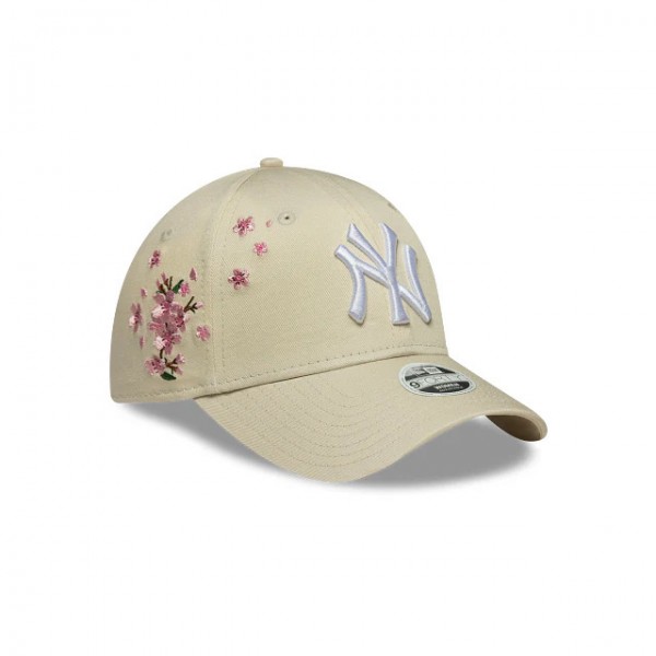 Γυναικείο New York Yankees Womens MLB Floral Icon Cream 9FORTY Adjustable Cap Γυναικείο New York Yankees Womens MLB Floral Icon Cream 9FORTY Adjustable Cap