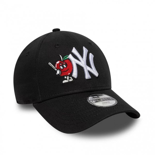 Παιδικό New York Yankees Youth MLB Icon Black 9FORTY Adjustable Cap Παιδικό New York Yankees Youth MLB Icon Black 9FORTY Adjustable Cap