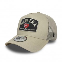 New Era Summer Patch Cream 9FORTY A-Frame Trucker Adjustable Cap
