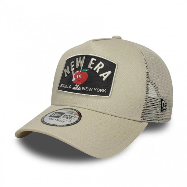 New Era Summer Patch Cream 9FORTY A-Frame Trucker Adjustable Cap New Era Summer Patch Cream 9FORTY A-Frame Trucker Adjustable Cap