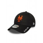 New York Mets MLB Visor Script Black 9FORTY Adjustable Cap