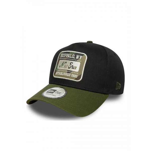 New Era Camo Patch Black 9FORTY E-Frame Adjustable Cap