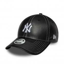    Γυναικείο New York Yankees Womens MLB Topstitch PU Black 9FORTY Adjustable Cap