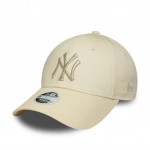 Γυναικείο New York Yankees Womens MLB Metallic Logo Cream 9FORTY Adjustable Cap