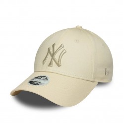 Γυναικείο New York Yankees Womens MLB Metallic Logo Cream 9FORTY Adjustable Cap