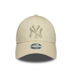 Γυναικείο New York Yankees Womens MLB Metallic Logo Cream 9FORTY Adjustable Cap