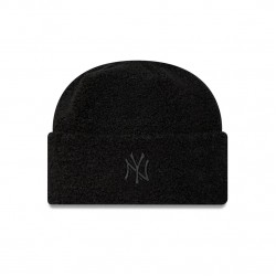 Teddy New York Yankees Womens Borg Black Cuff Knit Beanie Hat   Teddy New York Yankees Womens Borg Black Cuff Knit Beanie Hat