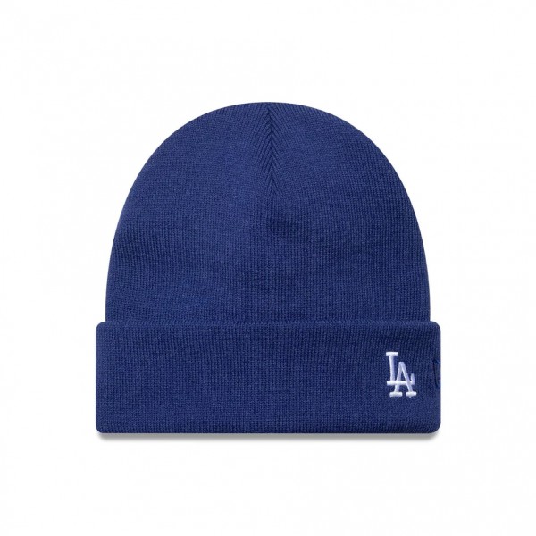 LA Dodgers MLB Mini Logo Dark Blue Cuff Knit Beanie Hat