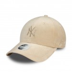  Γυναικείο Βελούδο New York Yankees Womens Diamante Cream 9FORTY Adjustable Cap