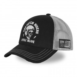 Crew Black Distressed Trucker Cap Von Dutch