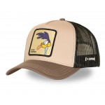 Road Runner Looney Tunes Trucker Cap Beige Brown Capslab Road Runner Looney Tunes Trucker Cap Beige Brown Capslab