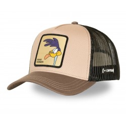 Road Runner Looney Tunes Trucker Cap Beige Brown Capslab