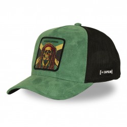Reggae Legend Green Snapback Trucker Cap Capslab
