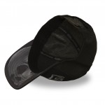 Skull Black Semi Curved Trucker Cap Capslab