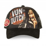 Pinup Motor Black Printed Trucker Cap Capslab
