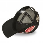 Pinup Motor Black Printed Trucker Cap Capslab