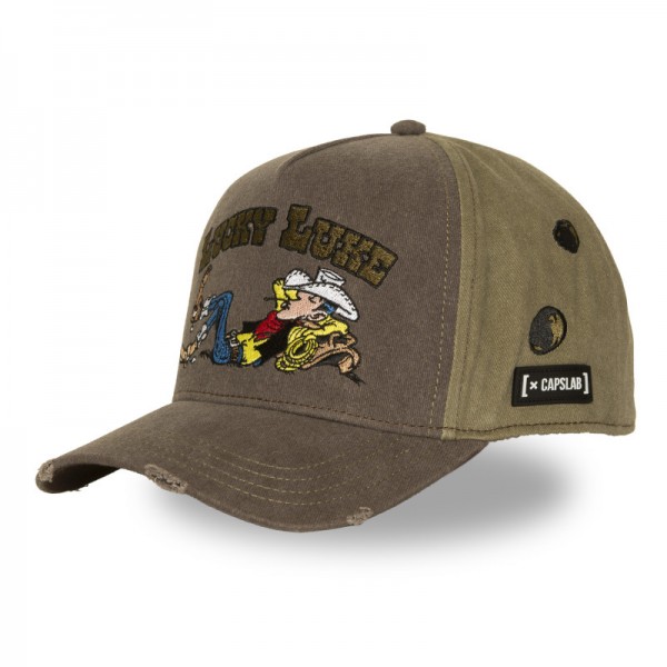 Lucky Luke Brown Snapback Cap Capslab