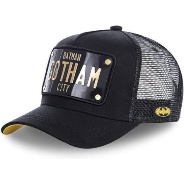 Batman Gotham City Trucker Cap Black Capslab Batman Gotham City Trucker Cap Black Capslab