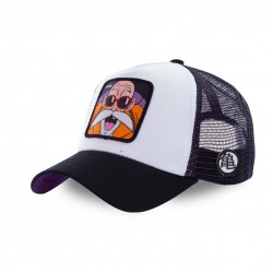 Dragon Ball Z Kame Black White Trucker Cap Capslab