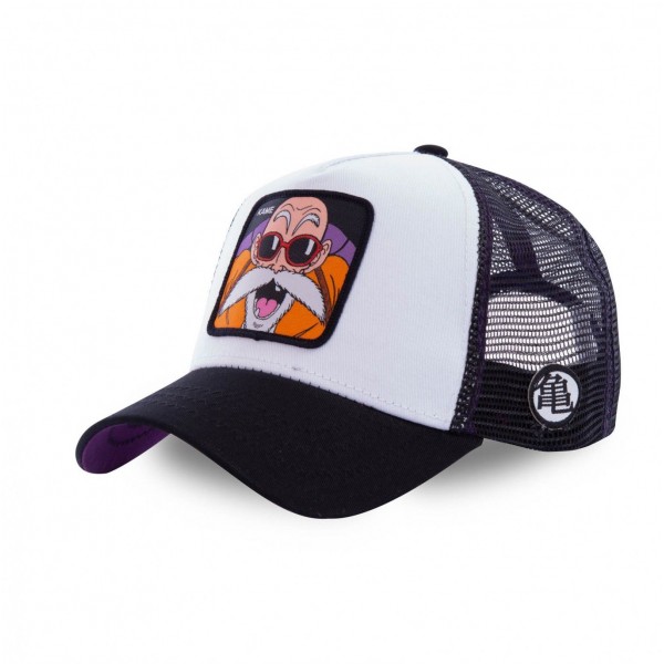 Dragon Ball Z Kame Black White Trucker Cap Capslab