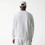 LA Dodgers MLB Heritage Pastel Grey Oversized Crew Neck Sweater