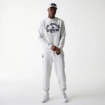 LA Dodgers MLB Heritage Pastel Grey Oversized Crew Neck Sweater