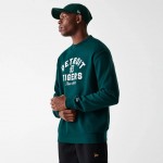 Detroit Tigers MLB Heritage Dark Green Oversized Crew Neck Sweater