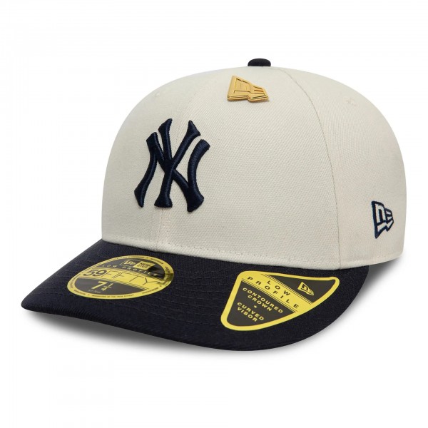 New York Yankees Pin White Low Profile 59FIFTY Fitted Cap New York Yankees Pin White Low Profile 59FIFTY Fitted Cap