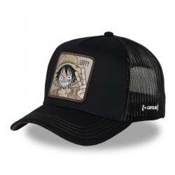 Luffy Black Brown Trucker Capslab