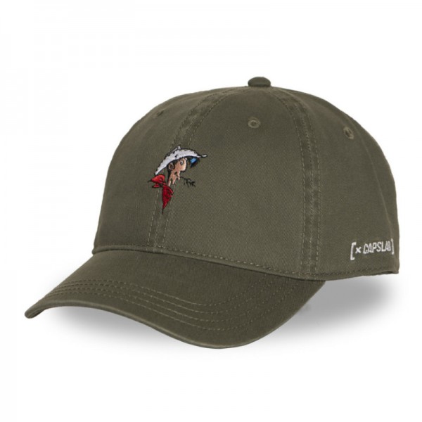 Lucky Luke Head Olive Dad Cap Capslab