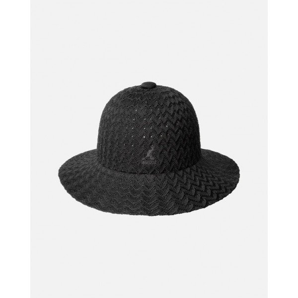 Tropic Zig Wide Brim Casual Black Kangol