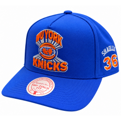 New York Knicks x Wu-Tang Pro Pinch Cap Royal Blue Mitchell & Ness