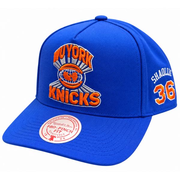 New York Knicks x Wu-Tang Pro Pinch Cap Royal Blue Mitchell & Ness New York Knicks x Wu-Tang Pro Pinch Cap Royal Blue Mitchell & Ness
