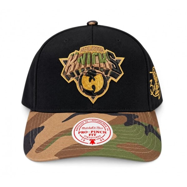 New York Knicks x Wu-Tang Wu Pro Pinch Cap Black Camo Mitchell & Ness New York Knicks x Wu-Tang Wu Pro Pinch Cap Black Camo Mitchell & Ness