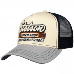 Speed Shop Grey & Yellow Trucker Cap Stetson Speed Shop Grey & Yellow Trucker Cap Stetson