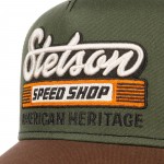 Speed Shop Green & Brown Trucker Cap Stetson