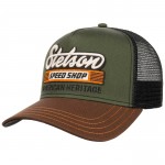 Speed Shop Green & Brown Trucker Cap Stetson Speed Shop Green & Brown Trucker Cap Stetson