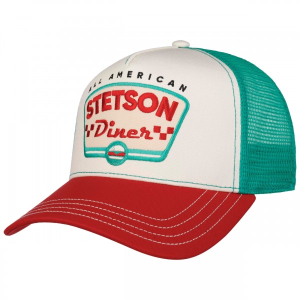 Stetson Diner Red-Ecru Trucker Cap Stetson Stetson Diner Red-Ecru Trucker Cap Stetson