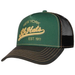 New York Black-Green Trucker Cap JJ Hats