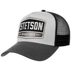 Gasoline Grey & Black Trucker Cap Stetson