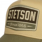 Gasoline Green Beige Trucker Cap Stetson