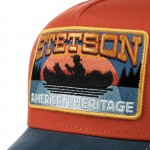 Canoe Blue-Red Trucker Cap Stetson