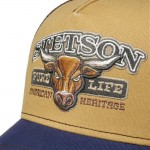 Bull Brown Blue Trucker Cap Stetson