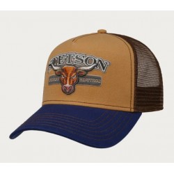 Bull Brown Blue Trucker Cap Stetson
