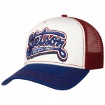 Lettering Blue-Wine Trucker Cap Stetson Lettering Blue-Wine Trucker Cap Stetson
