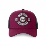 Biker Bordeaux Mesh Trucker Von Dutch