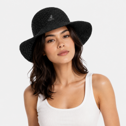 Kangol Tropic Zig Wide Brim Casual Black